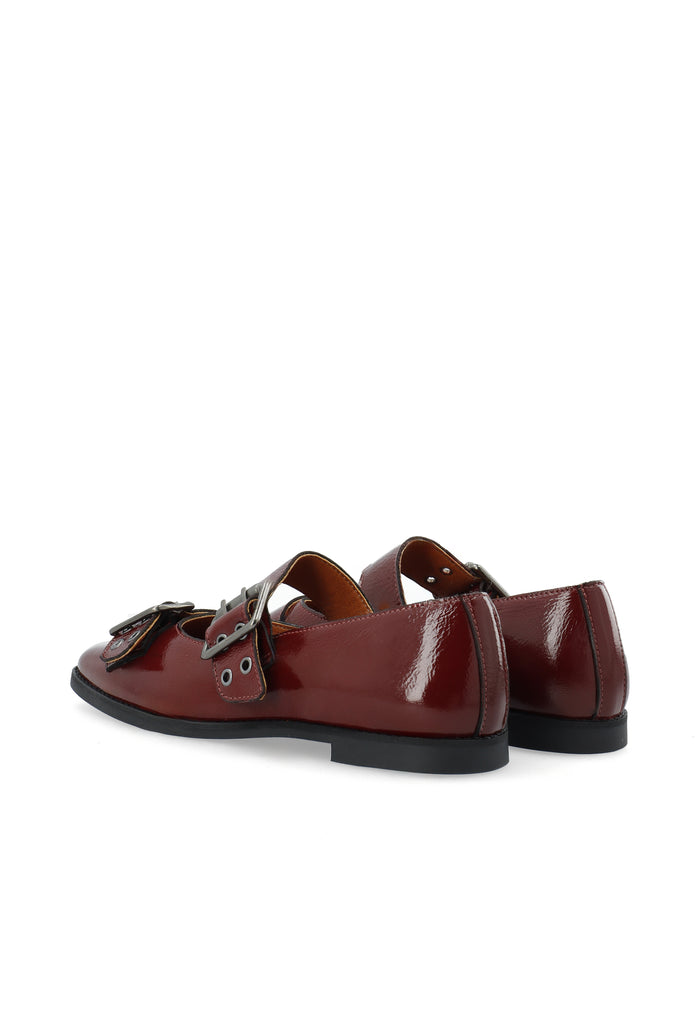 ca'shott CASDIANA BUCKLE BALLERINA - Bordeaux
