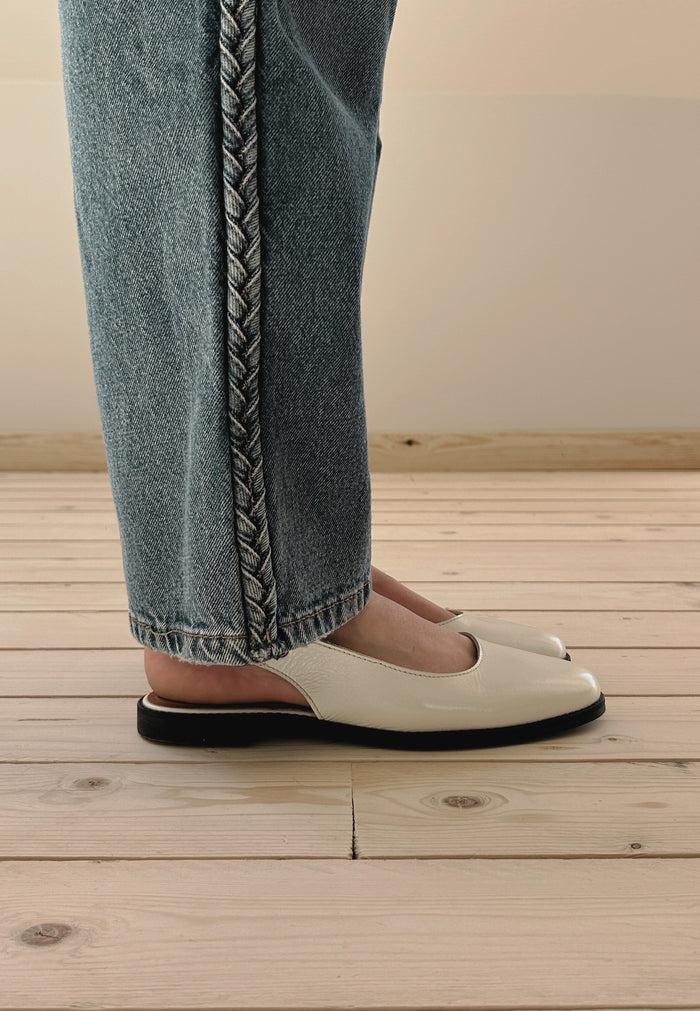 Ca'shott CASDIANA PATENT SLING BACK - Off White