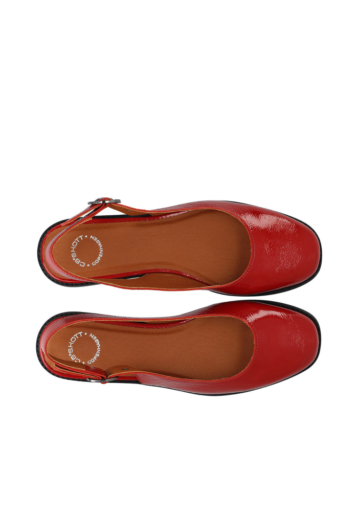 Ca'shott CASDIANA PATENT SLING BACK - Red
