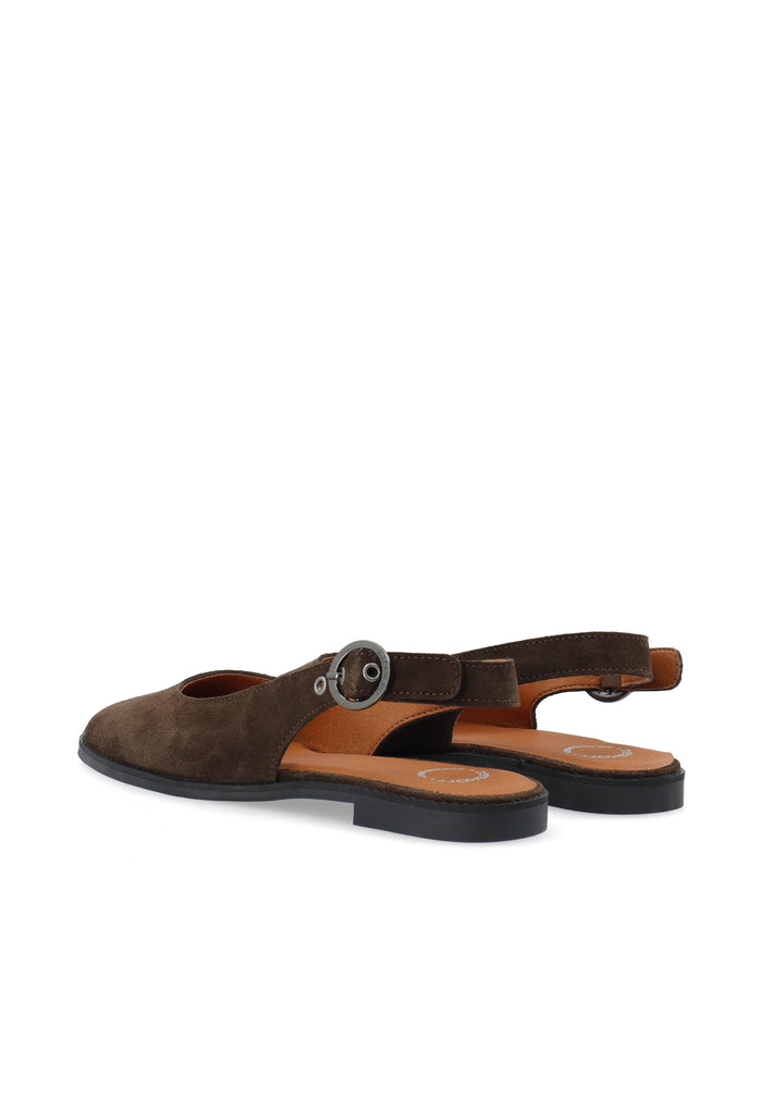 Ca'shott CASDIANA SLING BACK SUEDE - Brown