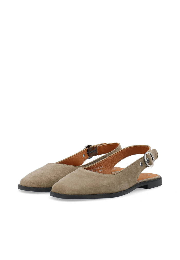 Ca'shott CASDIANA SLING BACK SUEDE - Sand