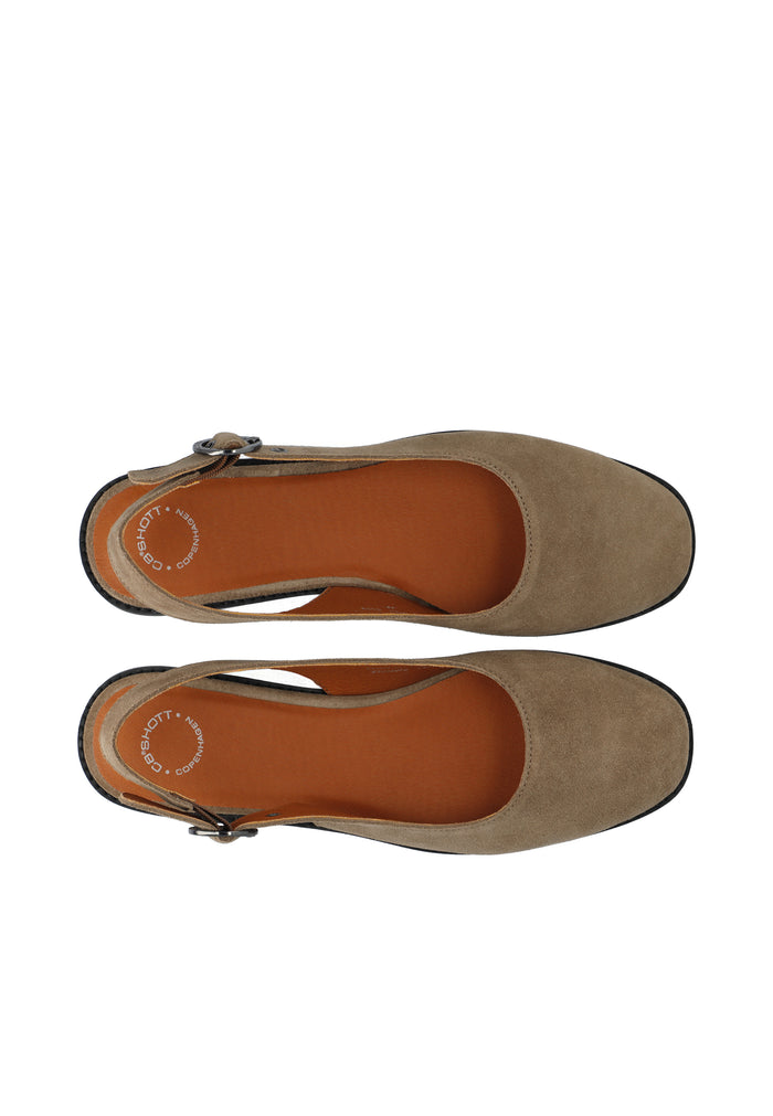 Ca'shott CASDIANA SLING BACK SUEDE - Sand