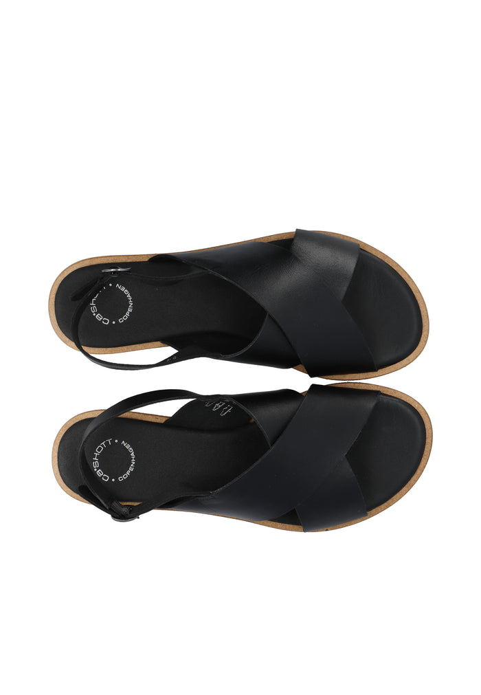 Ca'shott CASGITTA CROSS SANDAL - Black