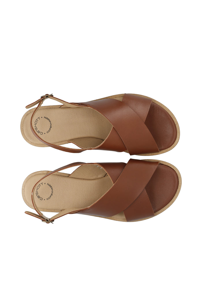 Ca'shott CASGITTA CROSS SANDAL - Cognac