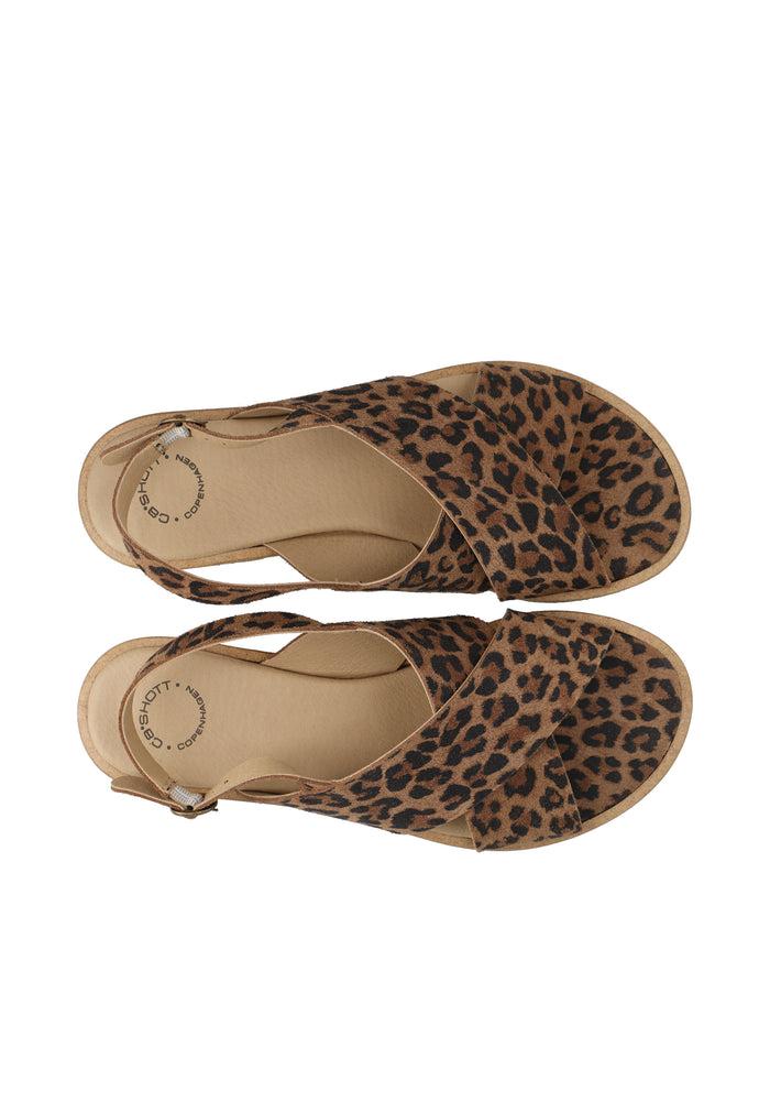 Ca'shott CASGITTA CROSS SANDAL - Leopard Print