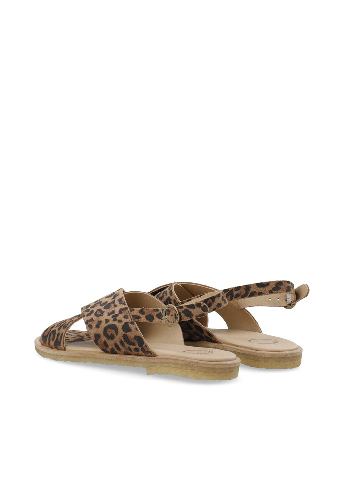 Ca'shott CASGITTA CROSS SANDAL - Leopard Print