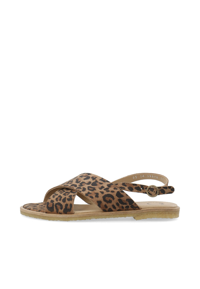 ca'shott CASGITTA CROSS SANDAL - Leopard Print