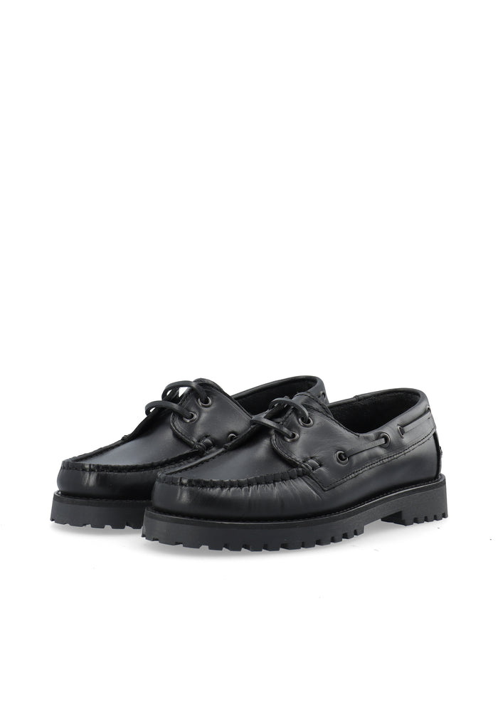 Ca'shott CASLENA BOAT SHOE - Black/Black