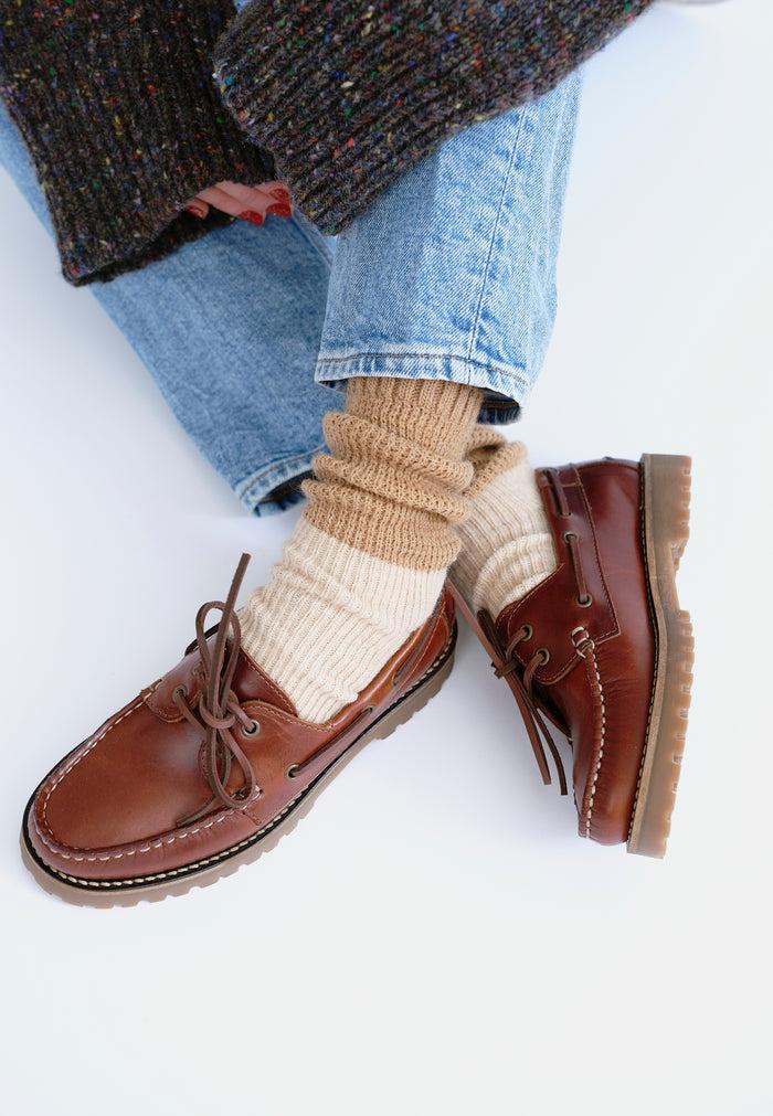 Ca'shott CASLENA BOAT SHOE - Dark Brown