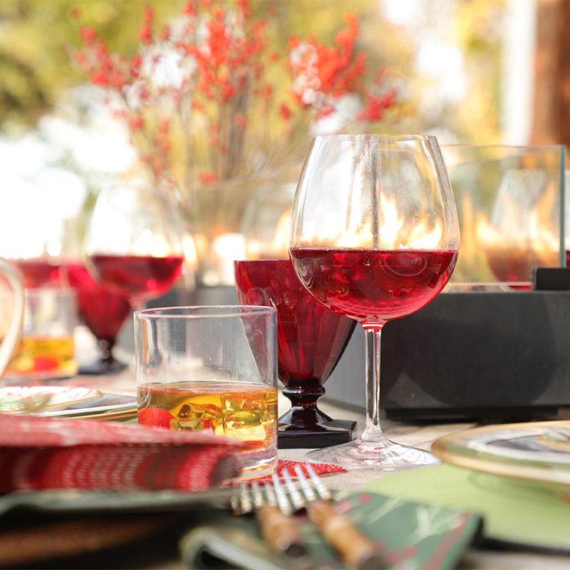 Caspari Acrylic 14oz On The Rocks Highball Glass In Crystal Clear - 1 Each