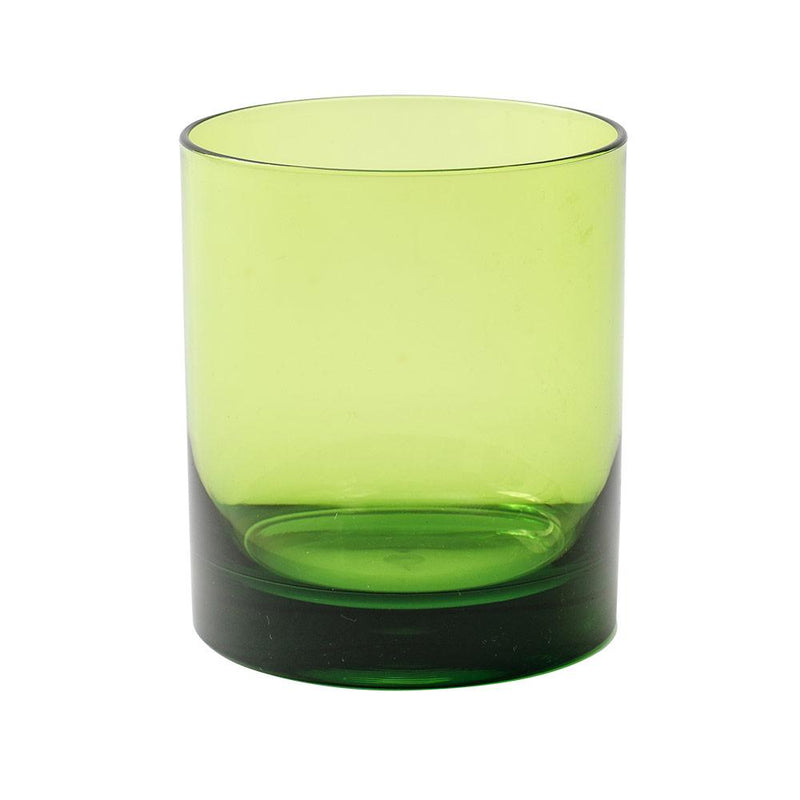 caspari Acrylic 14oz On the Rocks Highball Glass in Green - 1 Each
