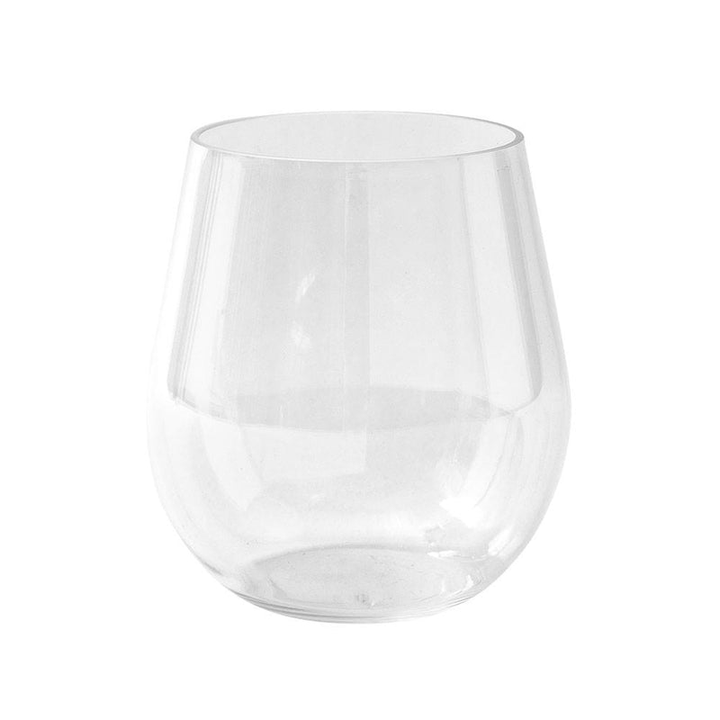 caspari Acrylic 18.5oz Stemless Wine Glass in Crystal Clear - 6 Each