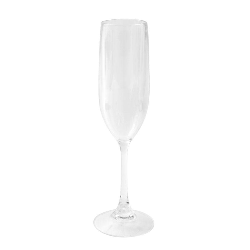caspari Acrylic Champagne Flute in Crystal Clear - 6 Each