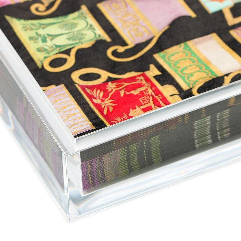 Caspari Acrylic Luncheon Napkin Holder In Crystal Clear - 1 Each