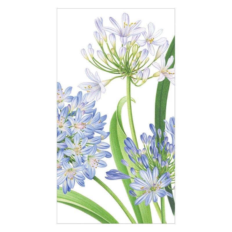 caspari Agapanthus Garden Paper Guest Towel Napkins - 15 Per Package