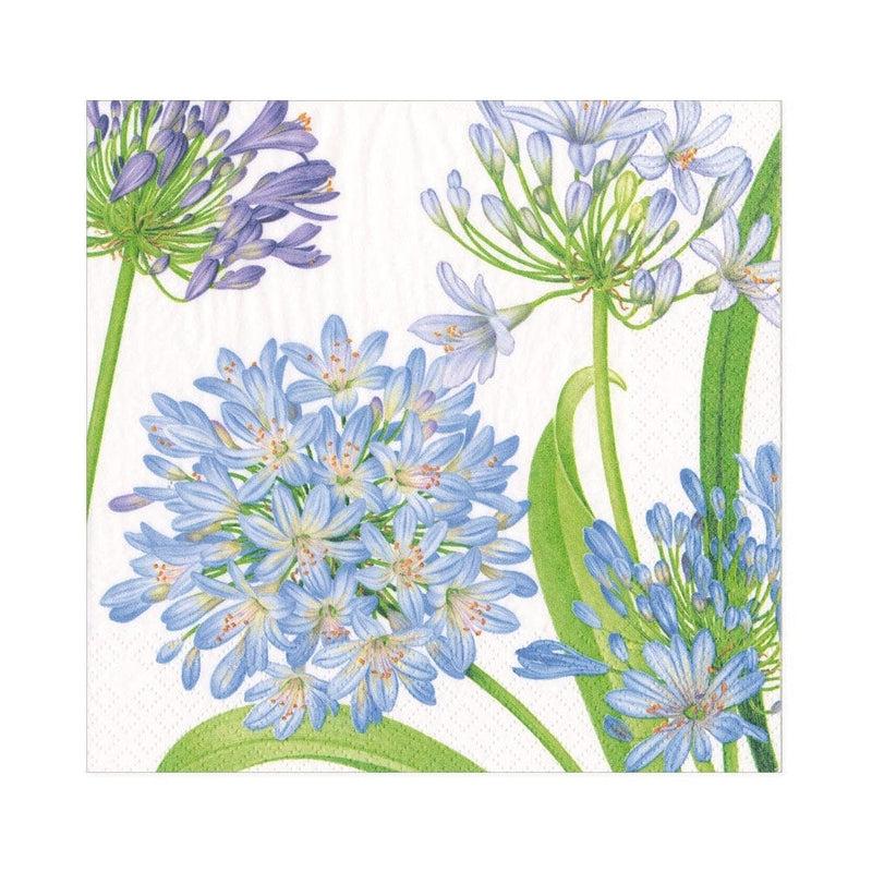 caspari Agapanthus Garden Paper Luncheon Napkins - 20 Per Package