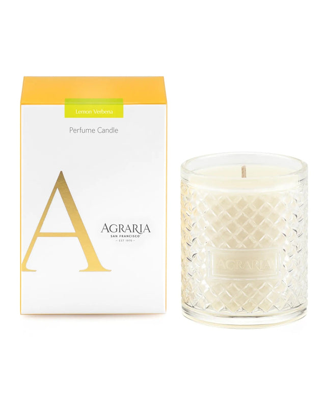 caspari Agraria Large Crystal Candle in Lemon Verbena - 1 Each