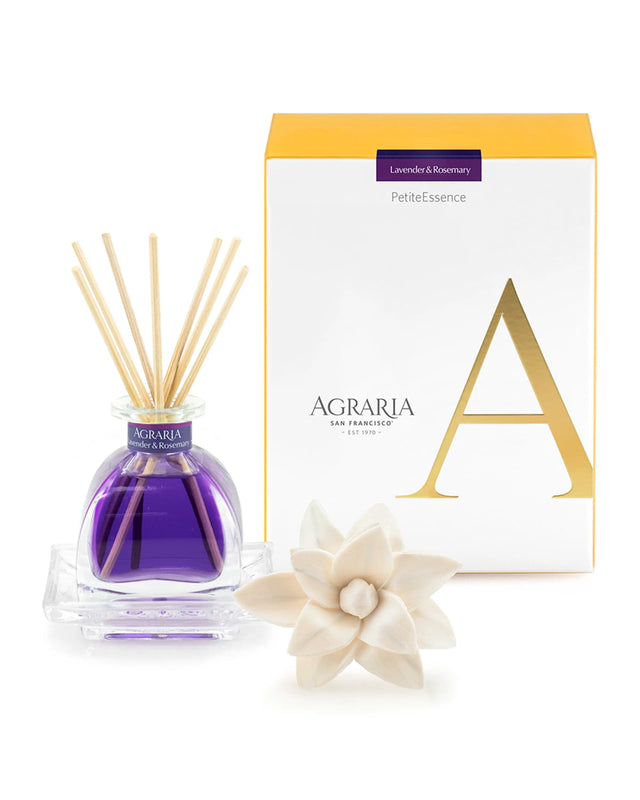 caspari Agraria Petite Essence Diffuser in Lavender Rosemary - 1 Each