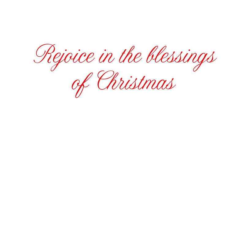 Caspari Angel In Red Dress With Trumpet C-Sized Boxed Christmas Cards - 12 Cards & 13 Envelopes