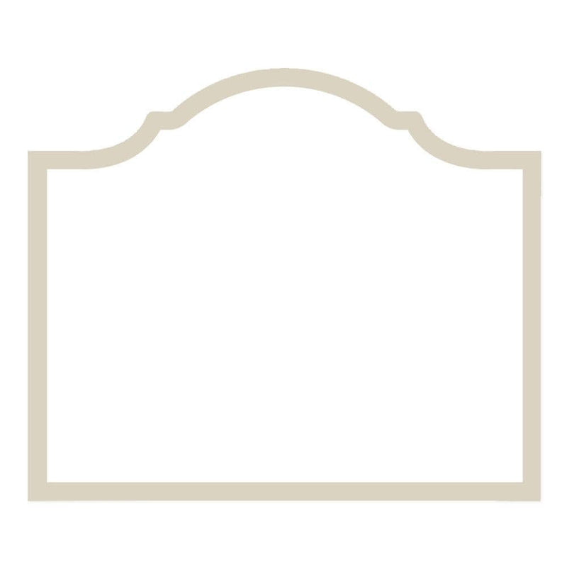 Caspari Arch Die-Cut Place Cards In Flax - 8 Per Package
