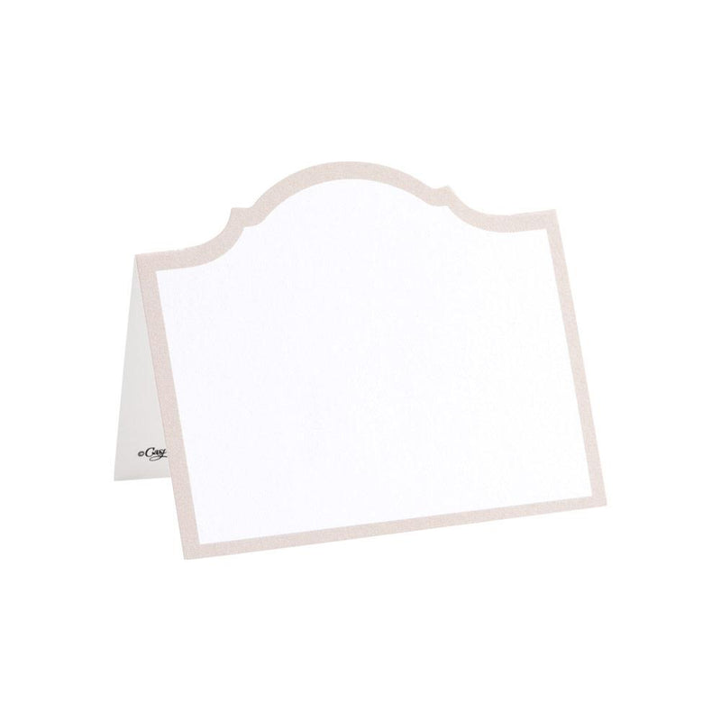caspari Arch Die-Cut Place Cards in Flax - 8 Per Package