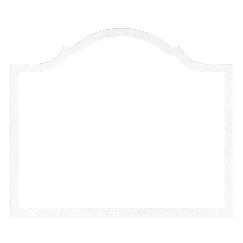 Caspari Arch Die-Cut Place Cards In Pearl Foil - 8 Per Package