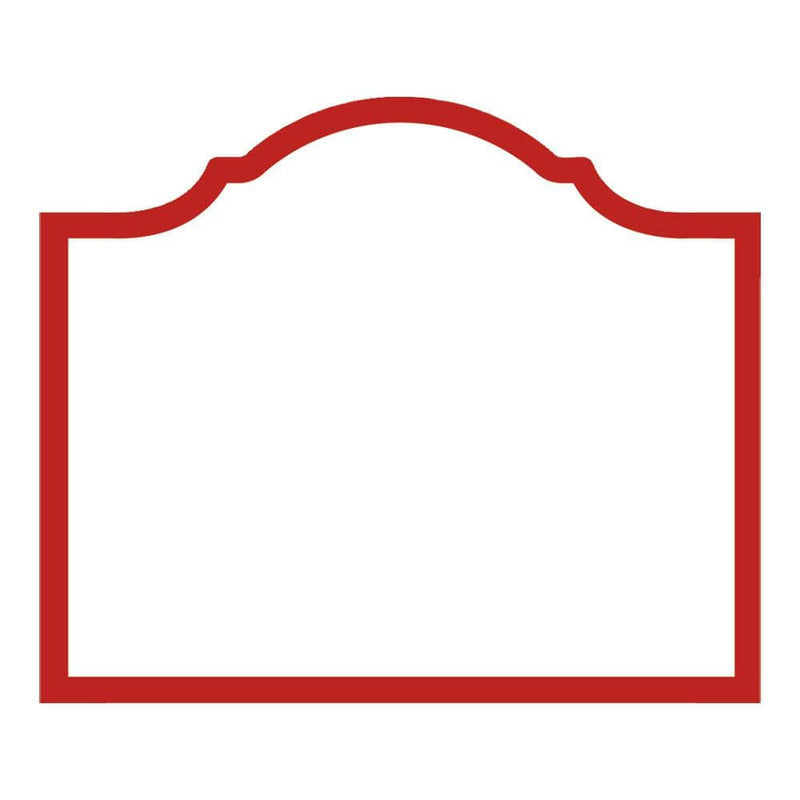 Caspari Arch Die-Cut Place Cards In Red - 8 Per Package