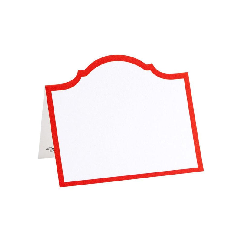 caspari Arch Die-Cut Place Cards in Red - 8 Per Package