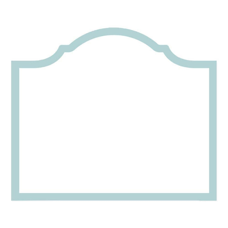 Caspari Arch Die-Cut Place Cards In Robin's Egg Blue - 8 Per Package