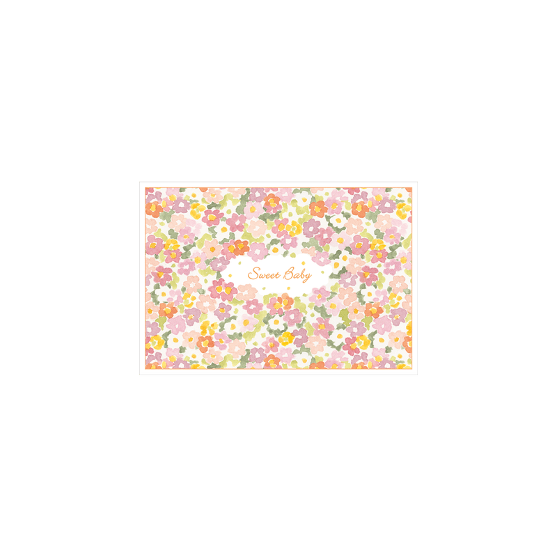 Caspari Baby - Set Of Six Greeting Cards And Envelopes