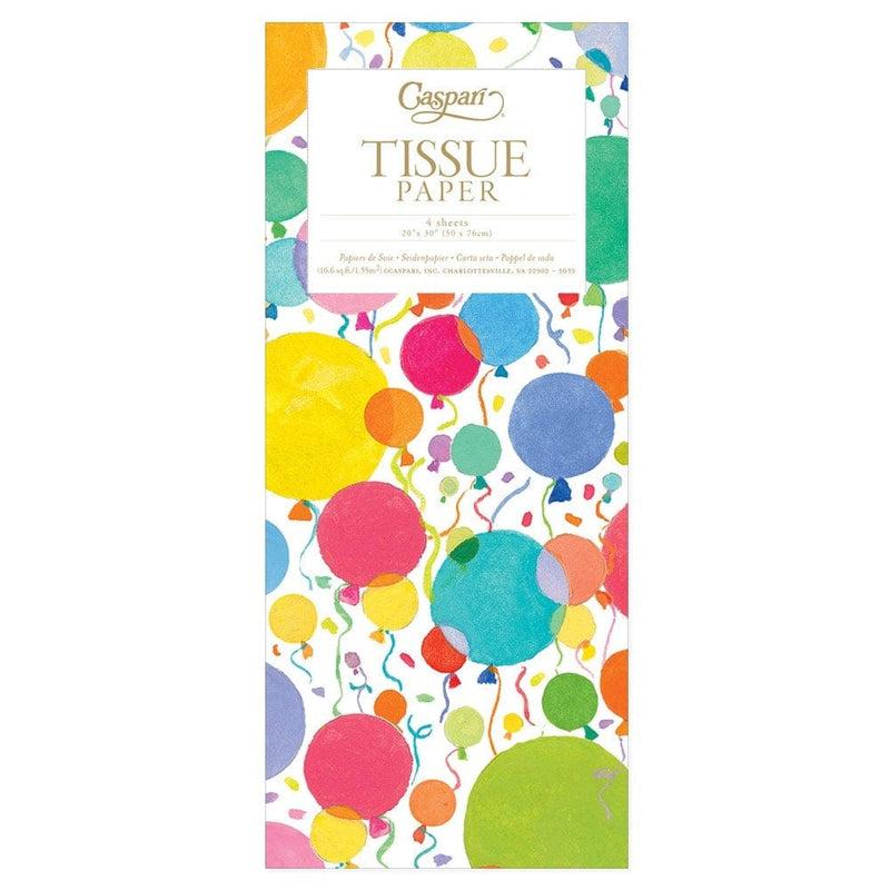 caspari Balloons and Confetti Tissue Paper - 4 Sheets Included