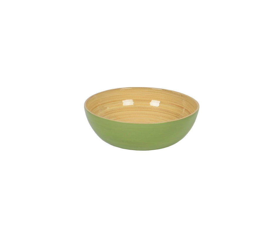caspari Bamboo Small Salad Bowl in Pastel Green - Set of 4