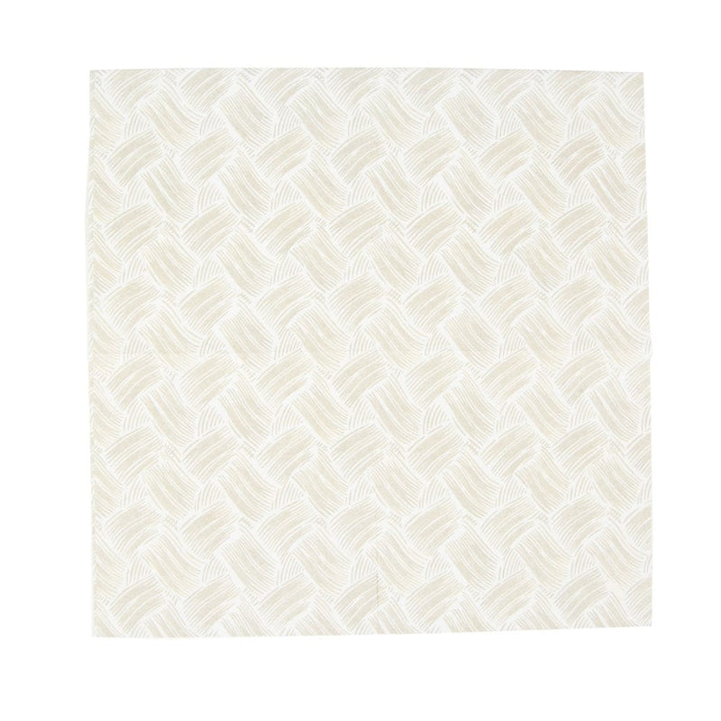 Caspari Basketry Flax Paper Linen Cocktail Napkins - 15 Per Package