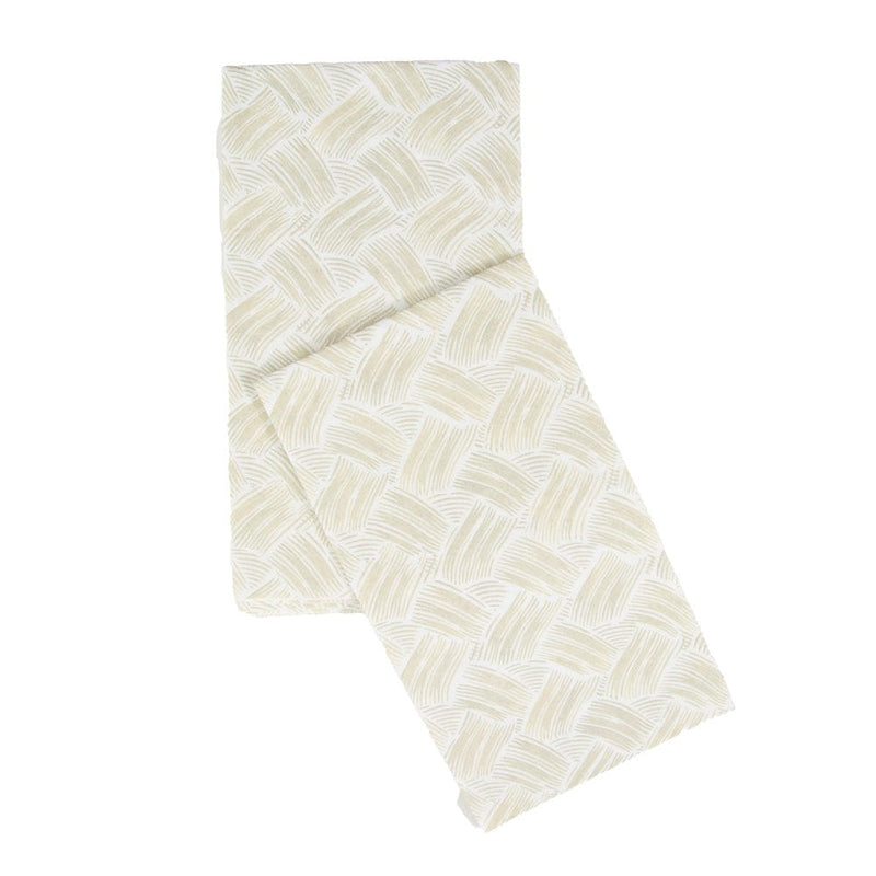 Caspari Basketry Flax Paper Linen Guest Towel Napkins - 12 Per Package