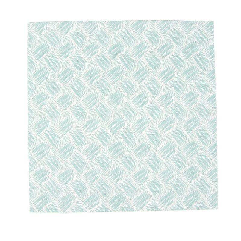 Caspari Basketry Mist Paper Linen Cocktail Napkins - 15 Per Package