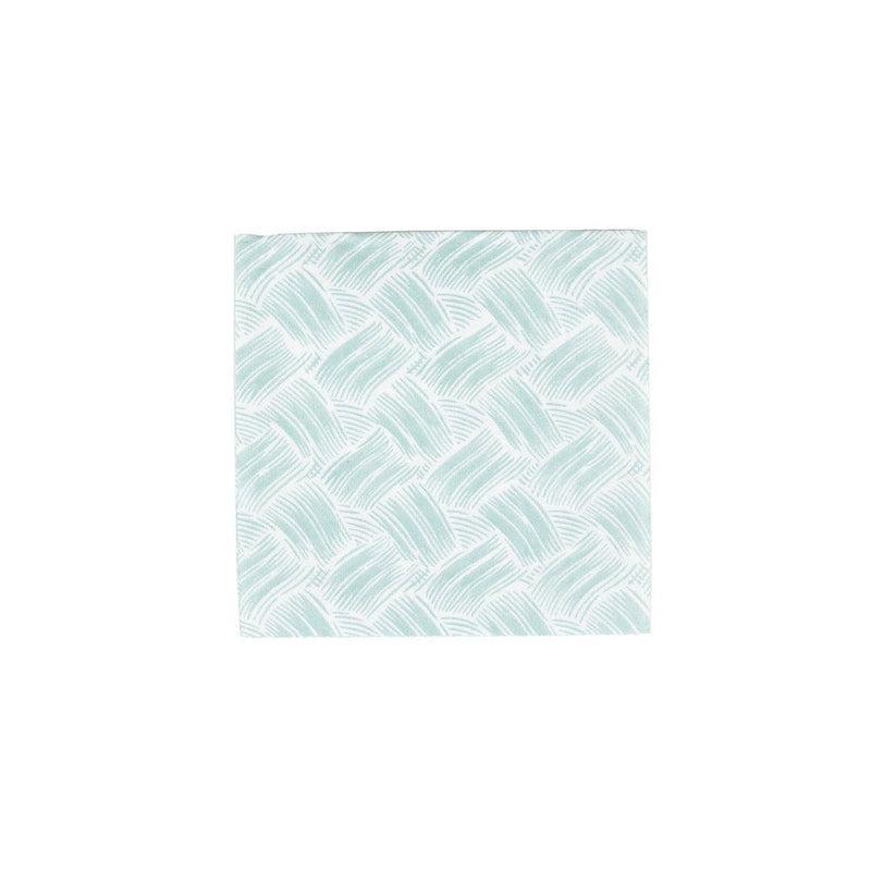 caspari Basketry Mist Paper Linen Cocktail Napkins - 15 Per Package