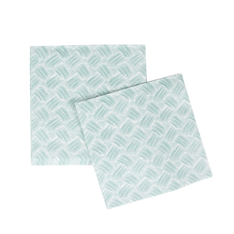 Caspari Basketry Mist Paper Linen Dinner Napkins - 12 Per Package