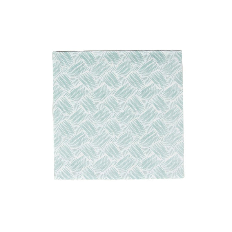 Caspari Basketry Mist Paper Linen Dinner Napkins - 12 Per Package