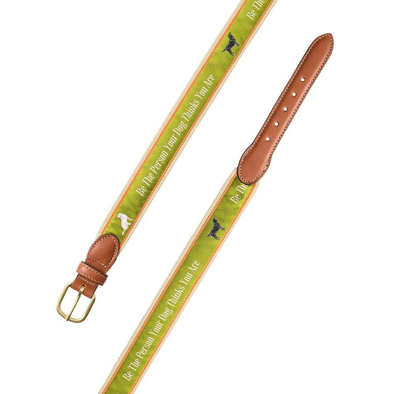 Caspari "Be The Person Your Dog Thinks You Are" Quote Belt