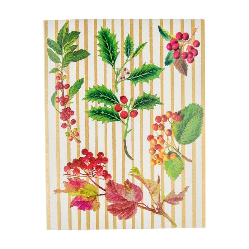 caspari Berry Botanical Personalized Christmas Cards