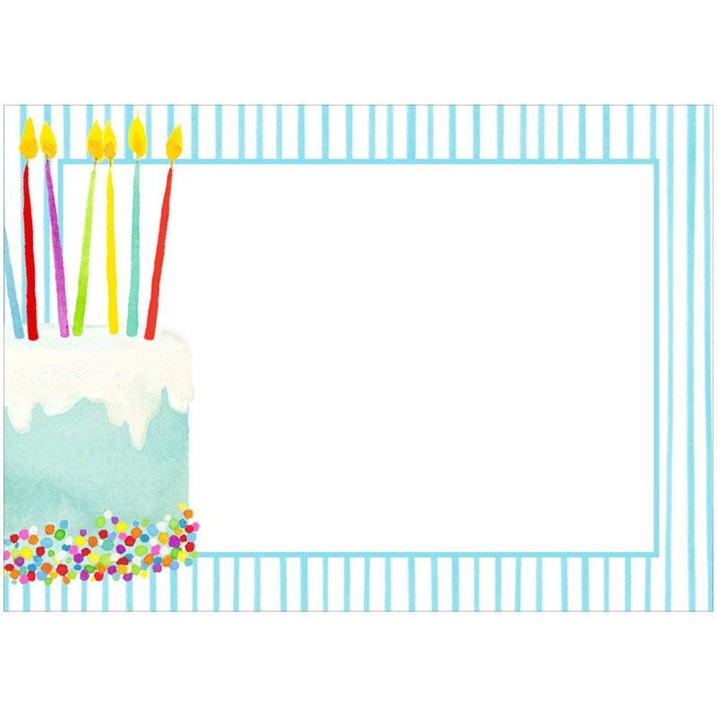 Caspari Birthday Cake Adhesive Labels - 12 Per Package