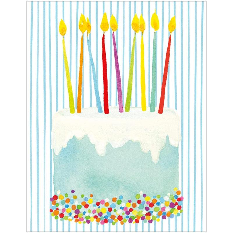 caspari Birthday Cake Enclosure Cards & Envelopes - 4 Mini Cards & 4 Envelopes