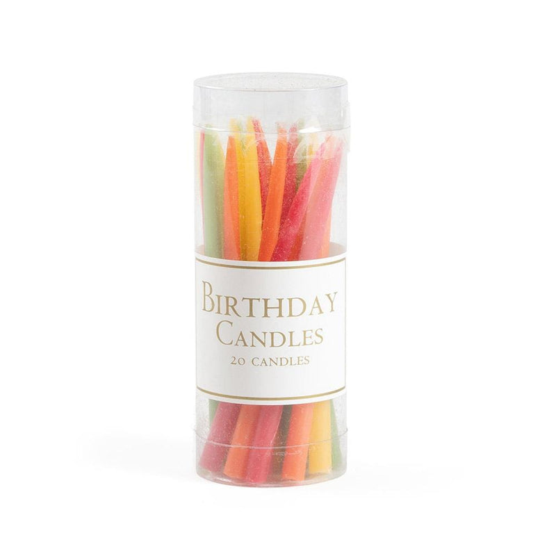 caspari Birthday Candles in Tutti Frutti - 20 Candles Per Box