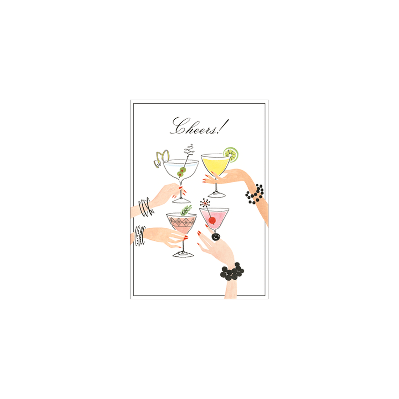 Caspari Birthday For Her - Set Of Six Greeting Cards And Envelopes