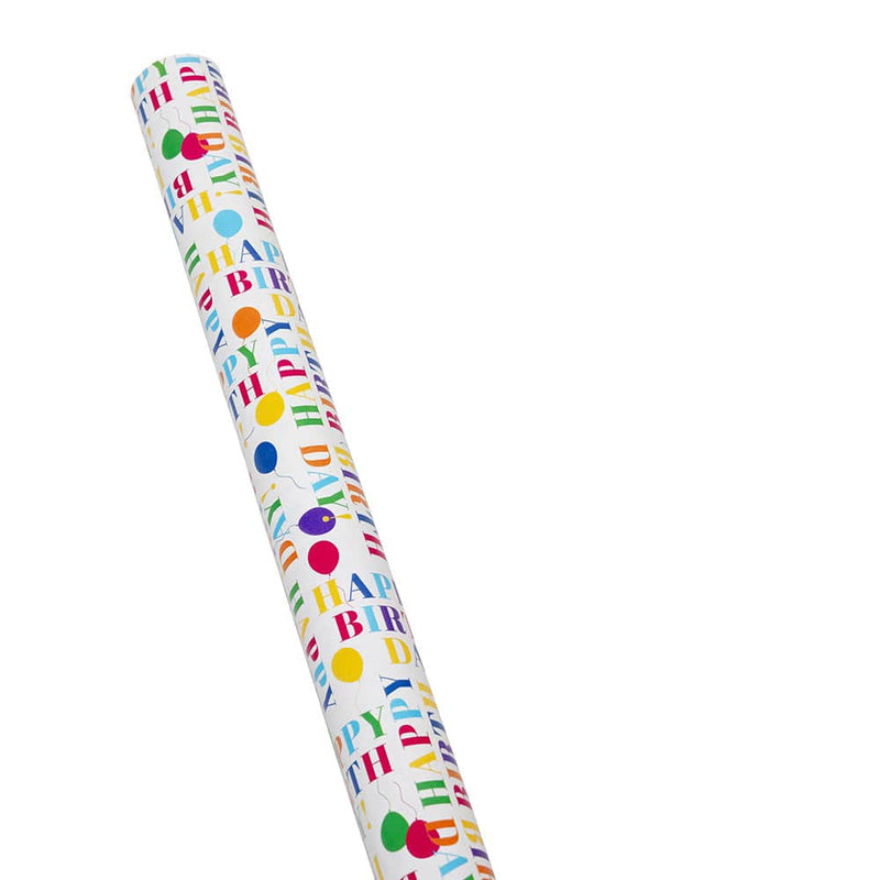 Caspari Birthday Surprise Gift Wrapping Paper - 30" X 8' Roll