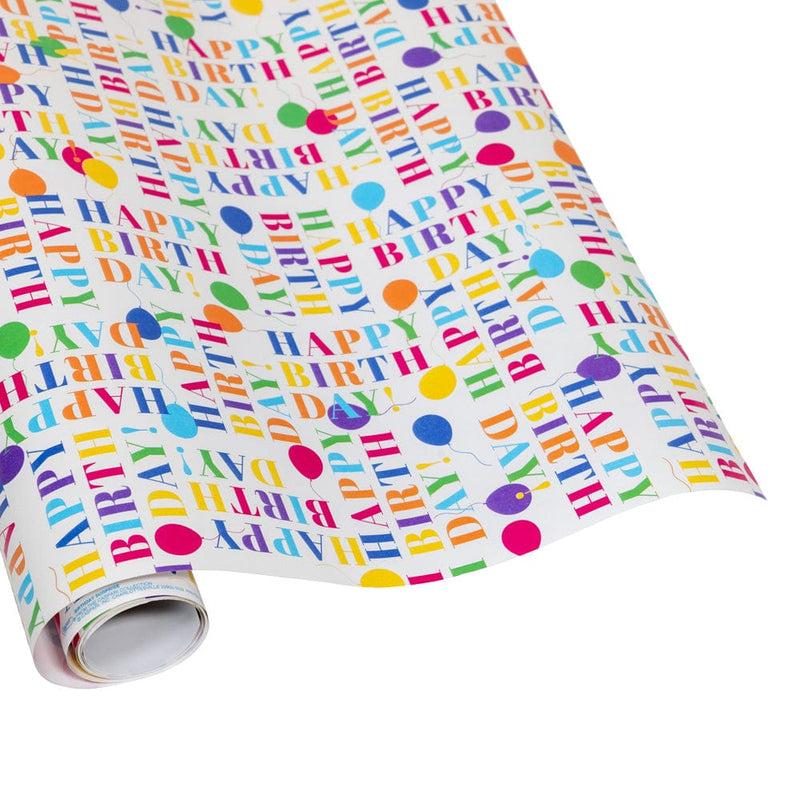 caspari Birthday Surprise Gift Wrapping Paper - 30" x 8' Roll