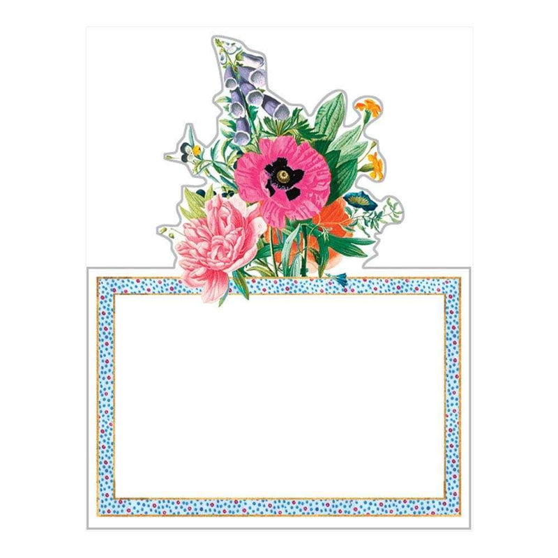 Caspari Blossoms And Brooches Die-Cut Place Cards - 8 Per Package