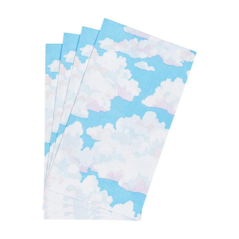 Caspari Blue Skies Guest Towel Napkins - 15 Per Package
