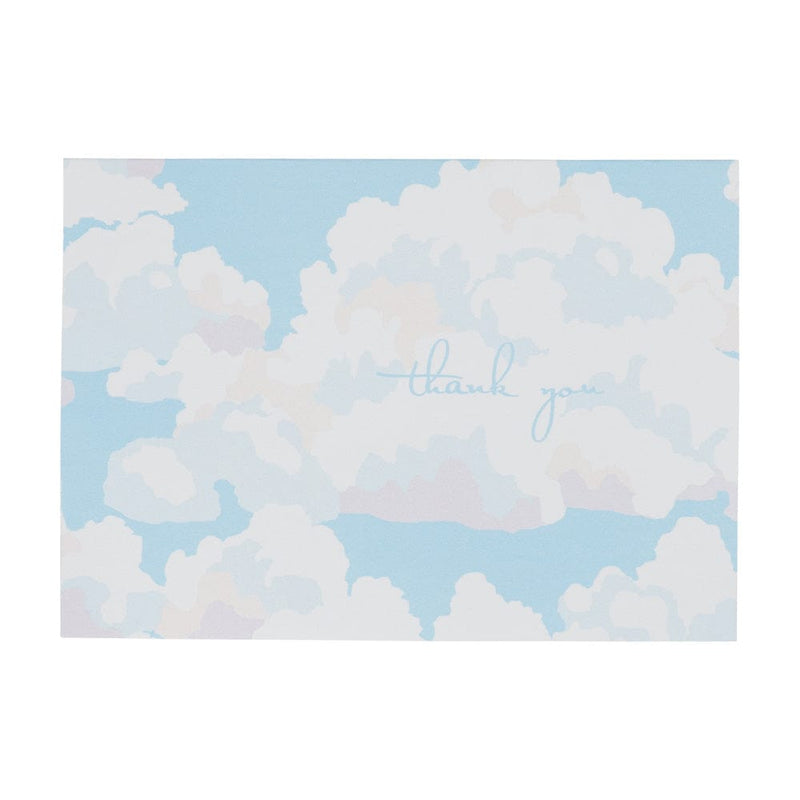 caspari Blue Skies Thank You Notes - 8 Note Cards & 8 Envelopes