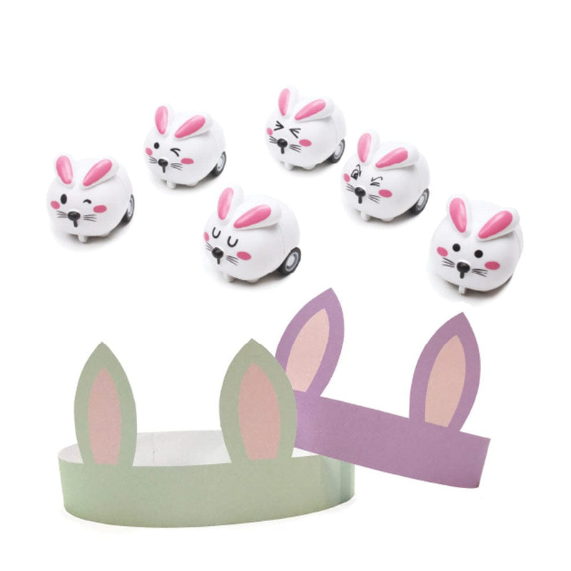 Caspari Bunnies And Carrots Cone Celebration Crackers - 8 Per Box